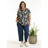 Gozzip T-shirt Gitte blauw met print