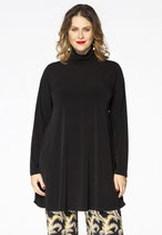 Yoek tuniek wide bottom met col zwart