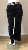 Curviss joggingbroek met bies zwart