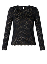 Yest Curve kanten shirt Hortensia