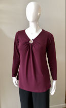 Curviss shirt bordeaux