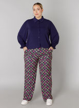 Colletta broek darkblue/multi