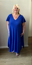 Curviss jurk blauw