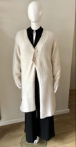 Mat fashion vest beige met knopen