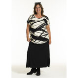 Gozzip T-shirt Gitte zwart/offwhite