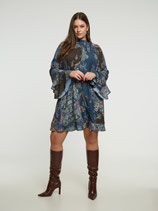 Mat Fashion jurk/blouse blauwe print