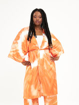 Mat Fashion kimono oranje/wit