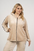 Curviss velours joggingjasje