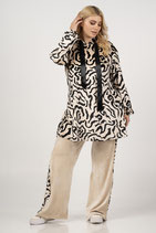 Curviss velourse tuniek met capuchon