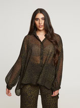 Mat fashion blouse green panter