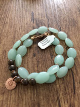 Armband aus Amazonit mit Bronzit