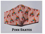 Pink Skates Pocket Mask