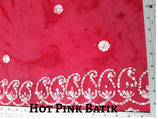 Hot Pink Batik Pocket Mask
