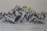 Thöni, Melanie - Berge mit goldenem Gipfel