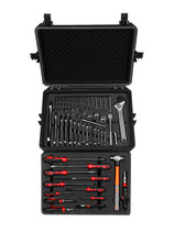 E4I0501ST(59) MR Conditional Edelstahl-Werkzeugsatz (V2A) mit 59 Werkzeugen / E4I0501ST(59) NON-MAGNETIC MR CONDITIONAL STAINLESS STEEL TOOL SET WITH 59 TOOLS Aisi #304