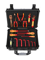 EAI0607BC-R, ATEX-Werkzeugsatz für die Kälte- und Klimatechnik, 17 Werkzeuge mit Koffer / EAI0607BC, ATEX-TOOL SET WITH 17 NON-SPARKING VDE TOOLS