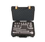 ESS512 1/2"-Ratschenset, 17-teilig, mit Edelstahlwerkzeugen aus V2A / 1/2"Dr Socket Set-17pcs with Stainless Steel Tools Aisi 304