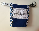 Mini Bag "0h la la " leo blau Obermaterial Baumwolle