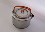 Wasserkessel Camping Kessel 1 L Edelstahl Teekessel mit Sieb Heusser
