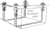 Tankbefestigung Montage Set Tank Abwassertank Wassertank Gastank
