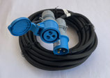Verlängerungskabel 10 Meter 230 V CEE Stecker, CEE Kupplung Adapter