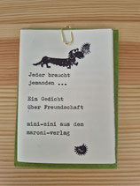 Mini-Zini Jeder braucht jemanden