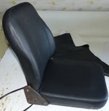 2 Sitzbezüge in Kunstleder schwarz, ISRI Derby 2000, 1x Sitz, 1x Lehne.