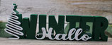 3D-Text "Hallo Winter"