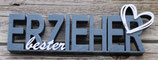 3D-Text "bester Erzieher"