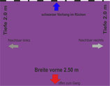 Reihenfläche Vorhang im Rücken 2.5 x 2.0 m Kategorie "violett" AUSVERKAUFT / SOLD OUT