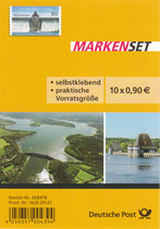 D-2013 - Markenset "100 Jahre Möhnetalsperre" - 10 x 90