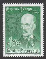 A-1061 - 100. Todestag von Erzherzog Johann - 150
