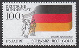 D-1463 - 175 Jahre Nationalfarben Schwarz-Rot-Gold und Deutsche Burschenschaft - 100