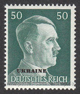 D-DB-UK-16 - Marken des Deutschen Reiches (Hitler) mit Aufdruck - 50 Pf