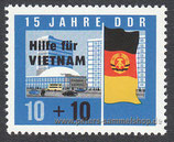 DDR-1125 - Vietnamhilfe - Mi.Nr. 1063A mit Aufdruck - 10+10