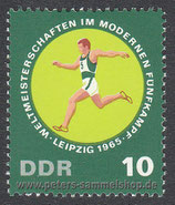 DDR-1137 - Weltmeistersch. im modernen Fünfkampf - 10