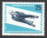 DDR-1158 - Weltmeisterschaften un Rennrodeln, Friedrichroda - 25