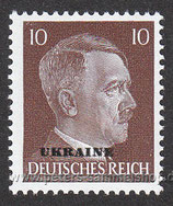 D-DB-UK-19 - Marken des Deutschen Reiches (Hitler), jetzt Buchdruck, mit Aufdruck - 10 Pf
