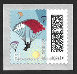 D-3744 - Welt der Briefe: Briefmarken als Fallschirm - selbstklebend - 61