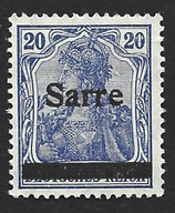 D-AG-SA-008 - Marken des Deutschen Reiches mit Aufdruck "Saare" - 20 Pf