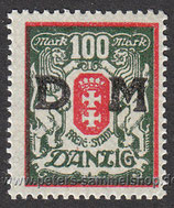D-DZ-D-034-Y - Freimarken (Mi.Nr. 123-128+130 mit Aufdruck) - 100