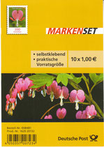 D-2014 - Markenset "Blumen - Tränendes Herz" - 10 x 1,00