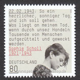 D-3606 - 100. Geburtstag Sophie Scholl - 80