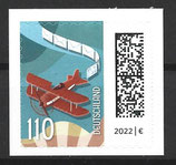 D-3883 - Welt der Briefe: Flugzeug - selbstklebend - 110