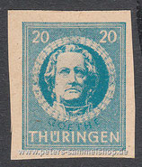 D-SZ-TH-098-B-X - Freimarke Goethe, Vollgummierung, geschnitten - 12