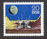 DDR-1168 - Erste weiche Mondlandung durch Luna - 20