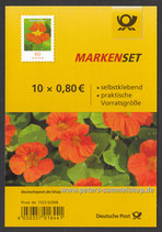 D-2019 - Markenset "Blumen: Kapuzinerkresse" - 10 x 0,80