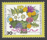 D-BW-473 - 25 J. Wohlfahrtsmarken: Blumensträuße - 30+15