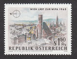 A-1164 - Internationale Briefmarkenausstellung WIPA 1965, Wien - 150+30