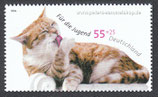 D-2405 - Jugend: Sich putzende Katze - 55+25